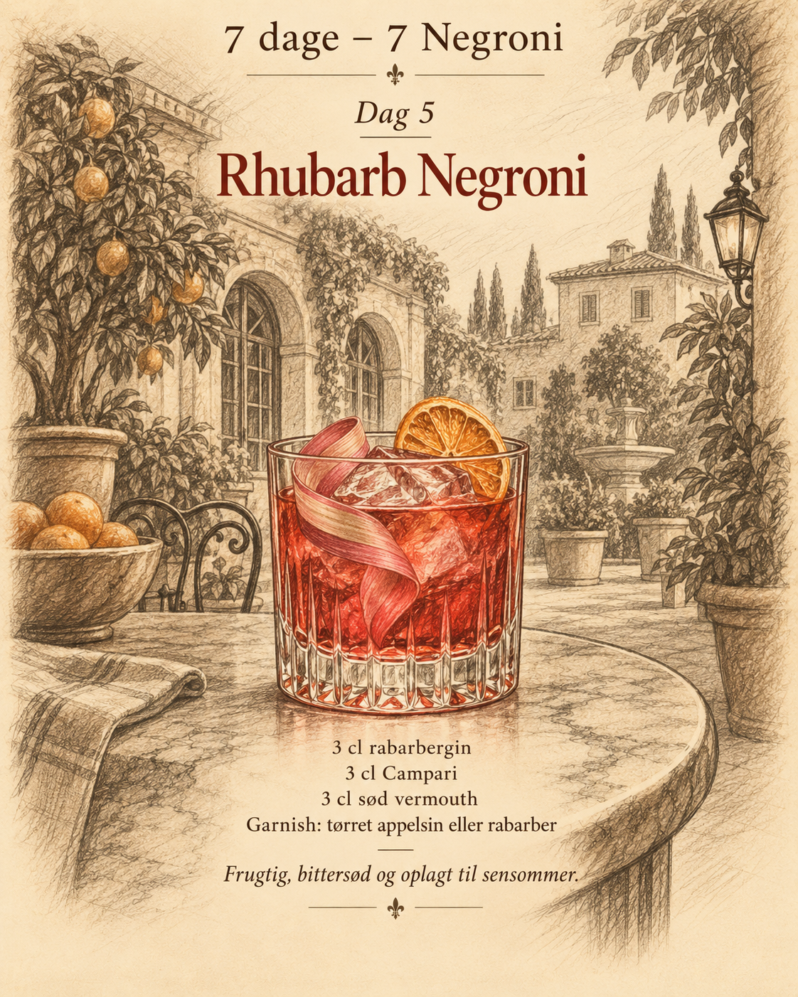 Rhubarb Negroni