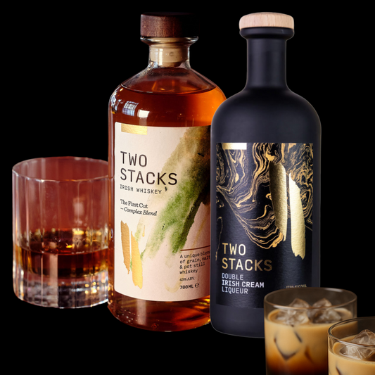 Two Stacks Duo - 1 stk Whisky 70 cl + 1 stk Creme likør 70 cl