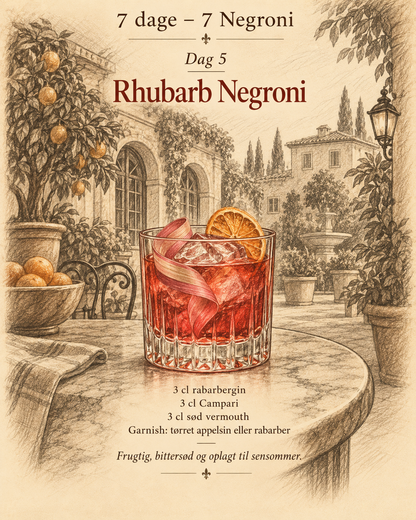 Rhubarb Negroni