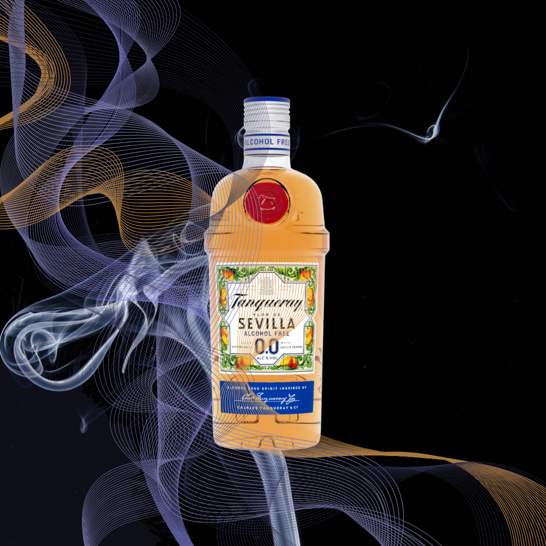 Tanqueray Flor de Sevilla 0.0% - Alkoholfri gin med smagen af solmodne appelsiner.